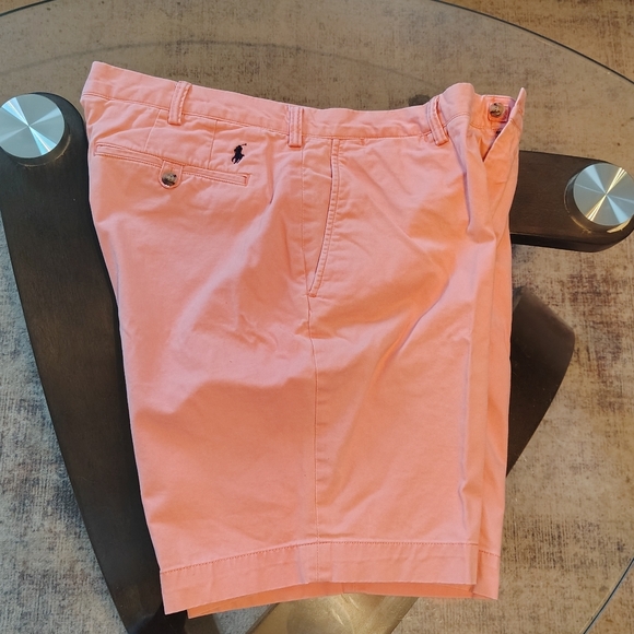 Men's Light Pink Polo  Shorts - Picture 4 of 6